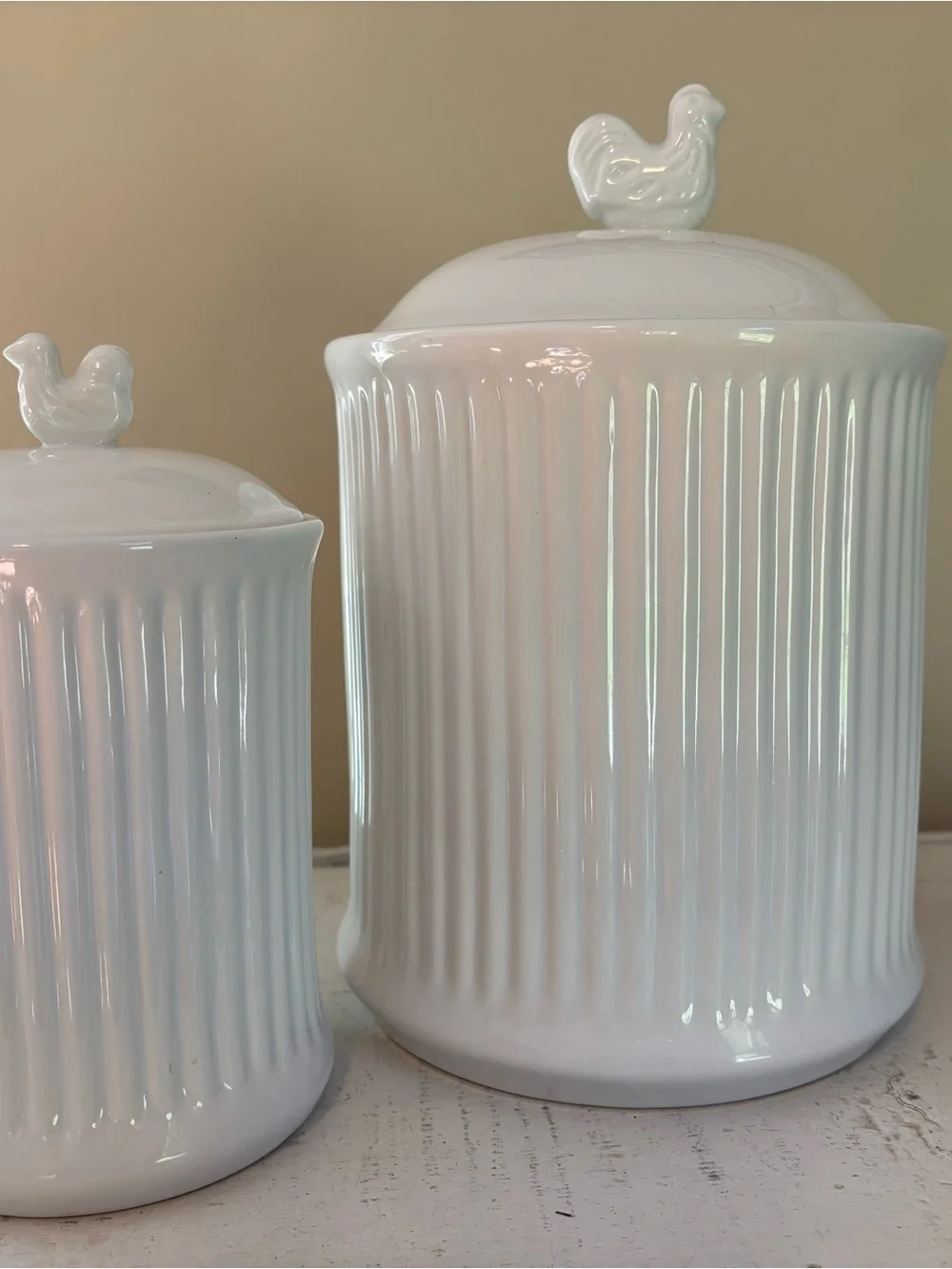 Williams Sonoma pair ceramic